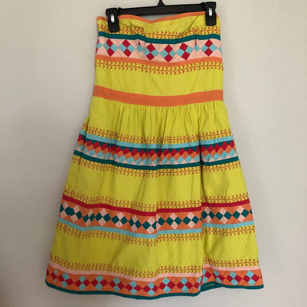 Anthropologie Leifsdottir Embroidered Dress Boho